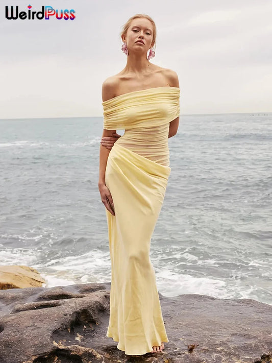 Dress Mesh Patchwork