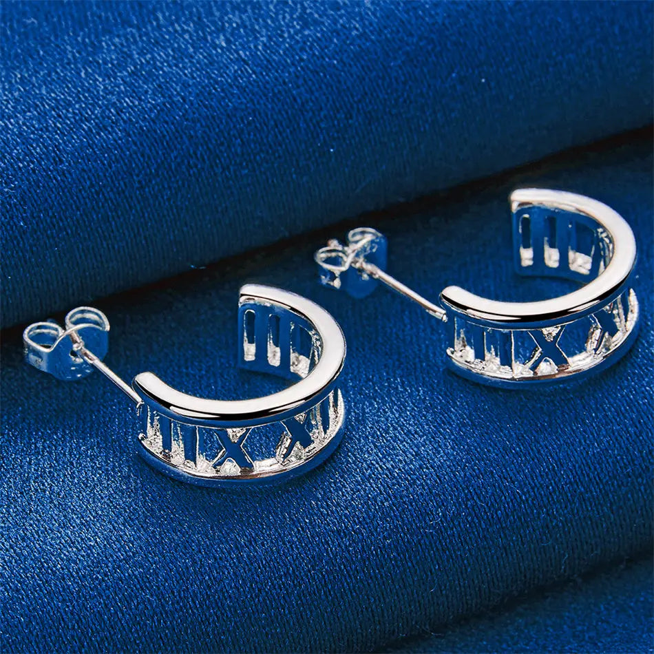 Earrings Trace 925 Sterling Silver Lux