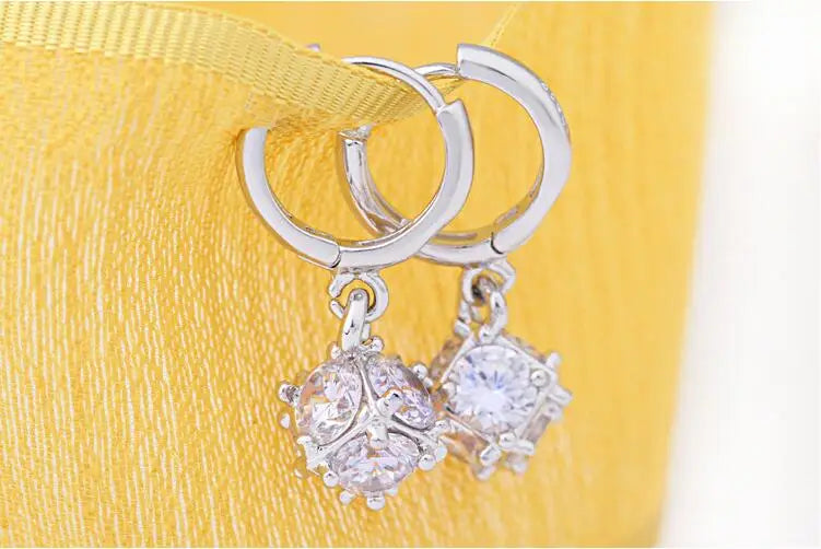 Crystal Aura Drop Earrings