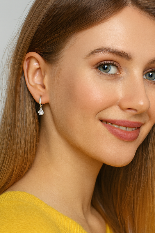 Crystal Aura Drop Earrings