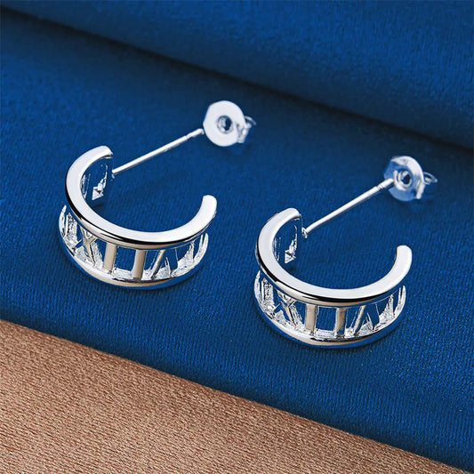 Earrings Trace 925 Sterling Silver Lux